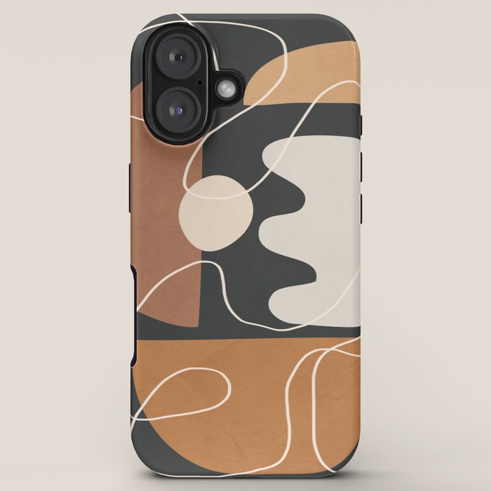 Minimal Colorful Abstract Shapes 5 iPhone Case Gallery Image 5
