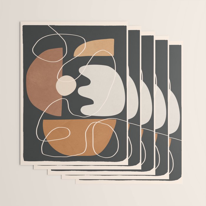 Minimal Colorful Abstract Shapes 5 Wrapping Paper Gallery Image 3