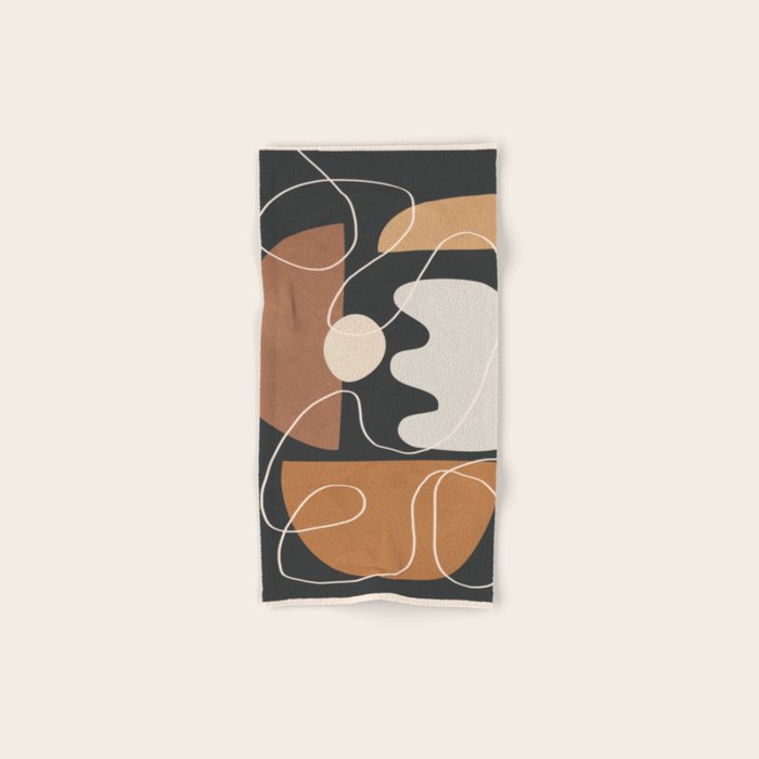 Minimal Colorful Abstract Shapes 5 Bath Towel Gallery Image 1