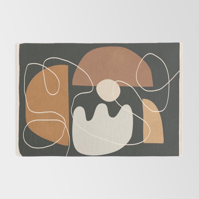 Minimal Colorful Abstract Shapes 5 Rug Gallery Image 2