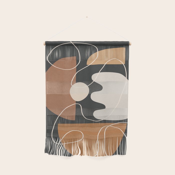 Minimal Colorful Abstract Shapes 5 Wall Hanging Gallery Image 1