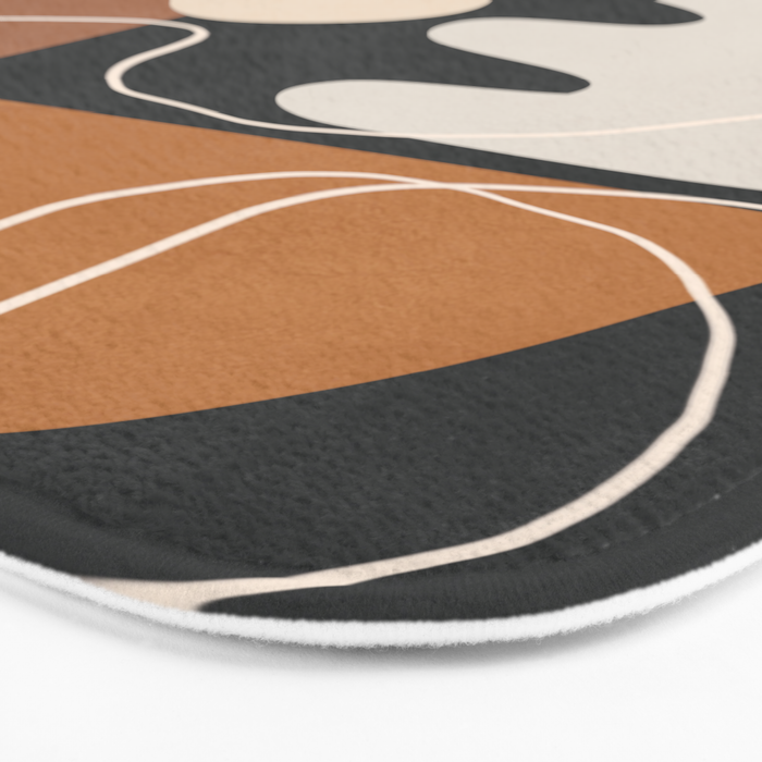 Minimal Colorful Abstract Shapes 5 Bath Mat Gallery Image 3