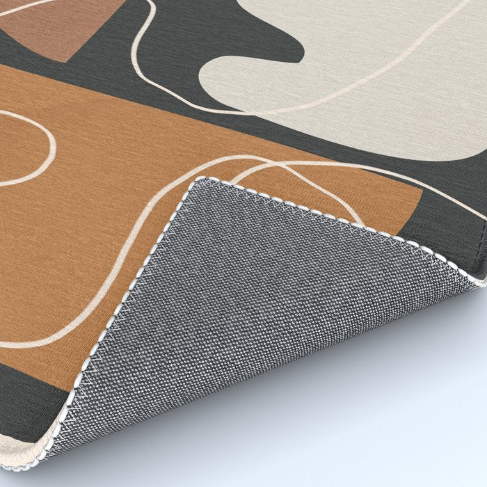 Minimal Colorful Abstract Shapes 5 Rug Gallery Image 4
