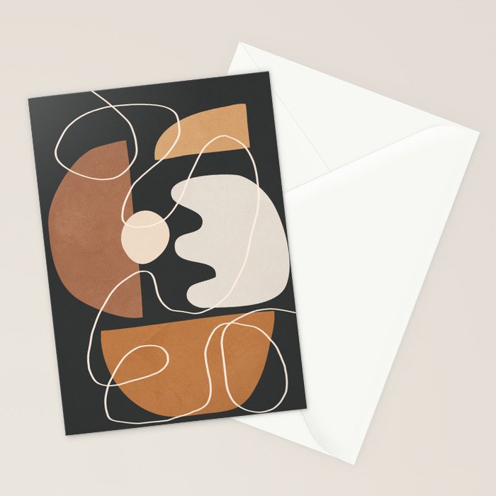 Minimal Colorful Abstract Shapes 5 Stationery Card Gallery Image 2