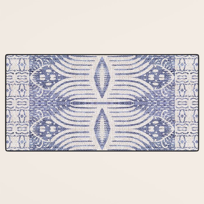 FRENCH LINEN TRIBAL IKAT Desk Mat Gallery Image 3