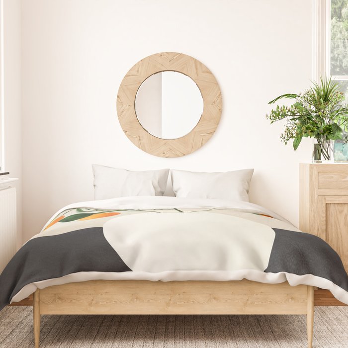  Orange Tree Branch in a Vase 01 Duvet Cover Gallery Image 3