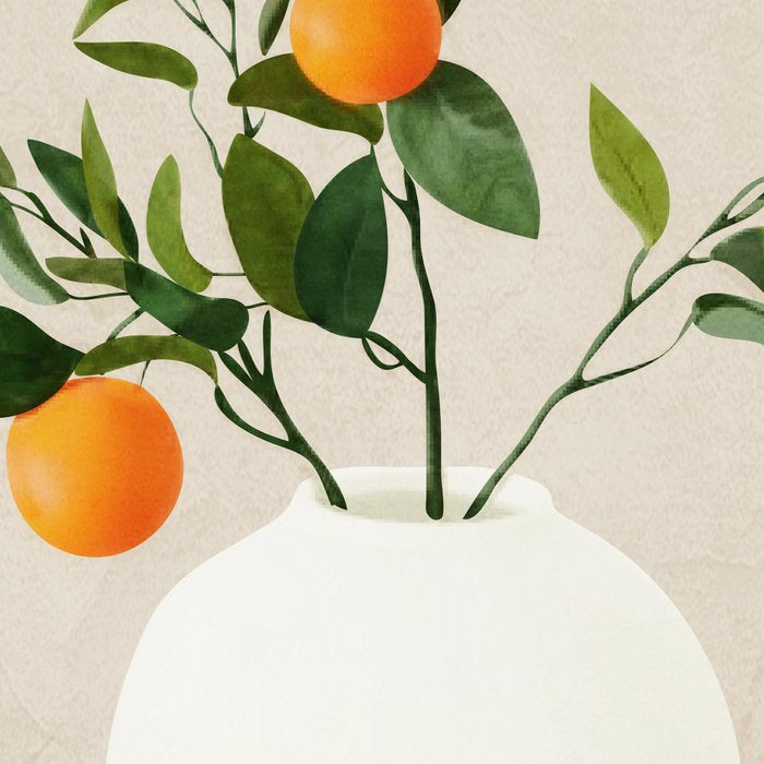  Orange Tree Branch in a Vase 01 Coffee Mug Gallery Image 2