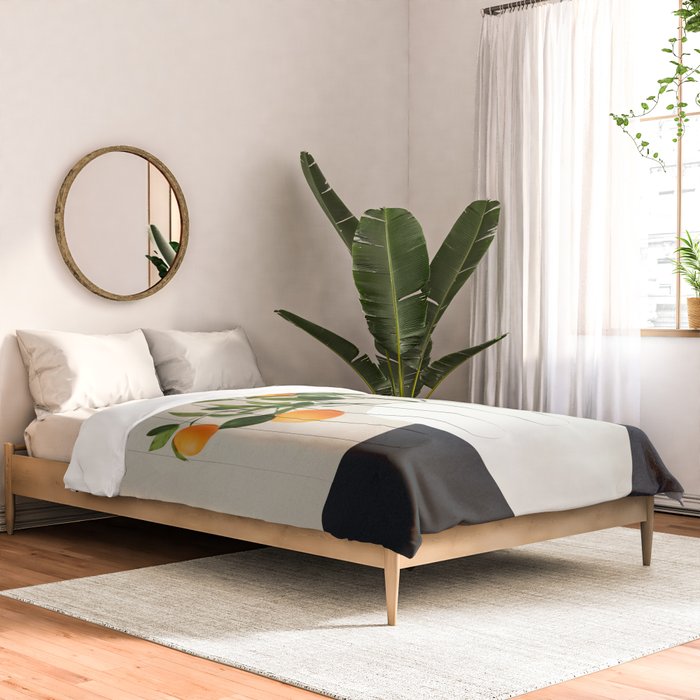  Orange Tree Branch in a Vase 01 Comforter Gallery Image 2