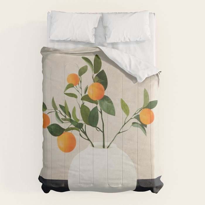  Orange Tree Branch in a Vase 01 Comforter Gallery Image 1