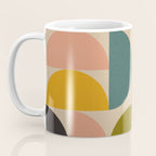 abstract mid mod half circles Coffee Mug Gallery Image 3