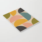abstract mid mod half circles Notebook Gallery Image 3