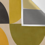 abstract mid mod half circles Wall Tapestry Gallery Image 3