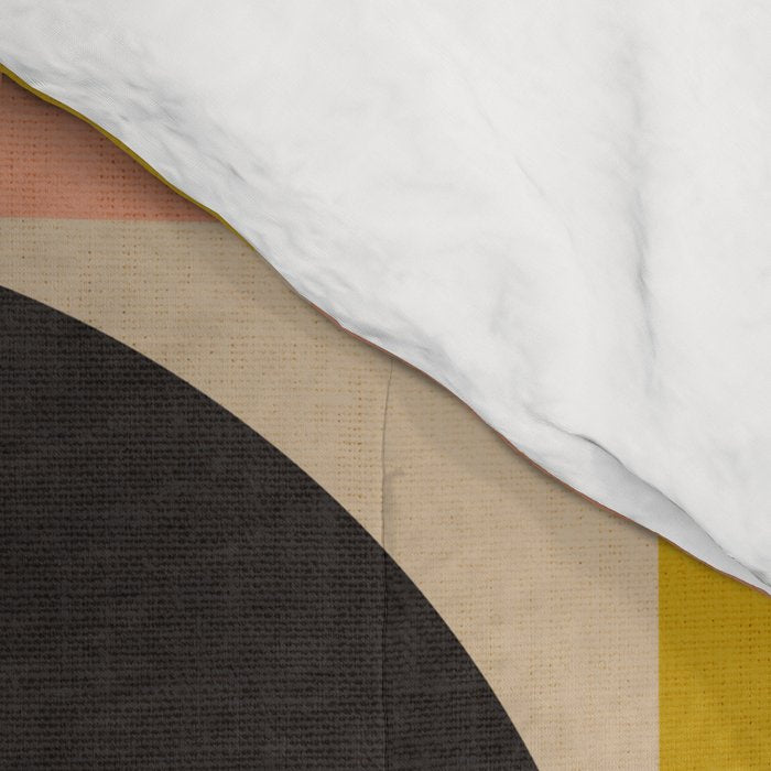 abstract mid mod half circles Comforter Gallery Image 4