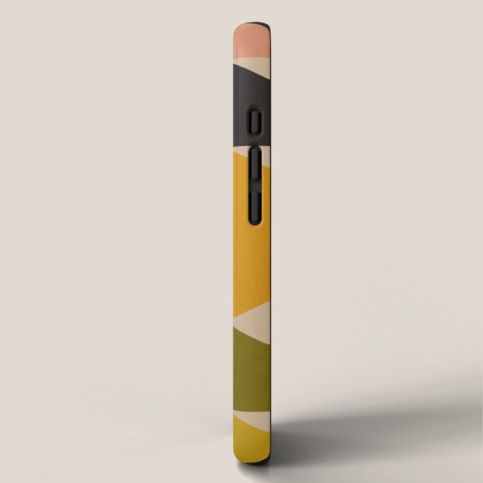 abstract mid mod half circles iPhone Case Gallery Image 2