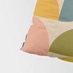 abstract mid mod half circles Pillow Sham Gallery Image 4