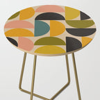 abstract mid mod half circles Side Table Gallery Image 2