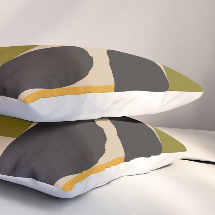 abstract mid mod half circles Pillow Sham Gallery Image 3