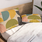 abstract mid mod half circles Pillow Sham Gallery Image 2