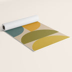 abstract mid mod half circles Yoga Mat Gallery Image 2