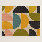 abstract mid mod half circles Jigsaw Puzzle Gallery Image 1