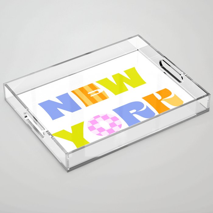 New York In Color Acrylic Tray Gallery Image 1