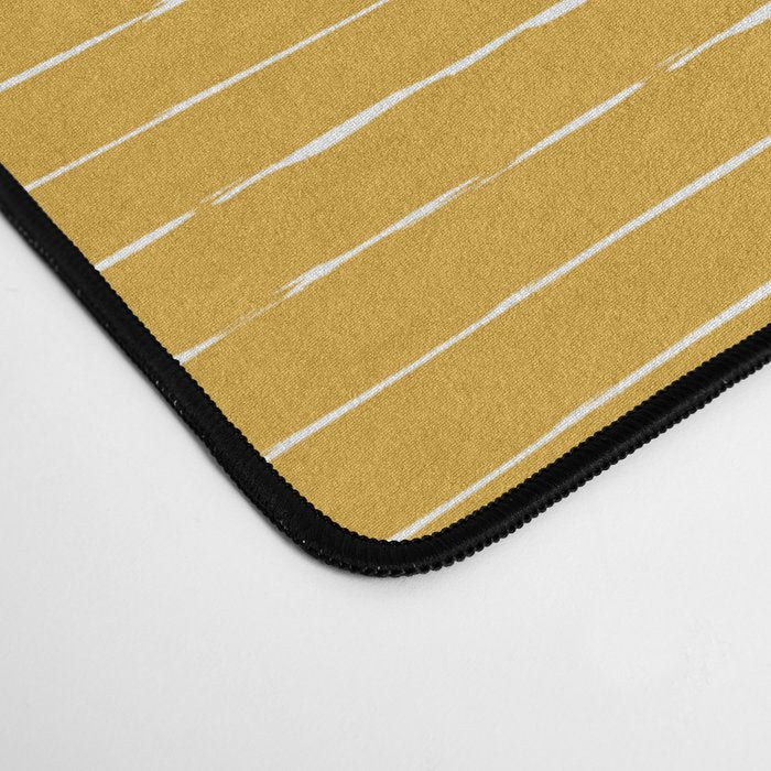 Lines II (Mustard Yellow) Desk Mat Gallery Image 4
