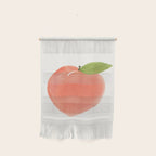 Peach - Fruit Watercolor Painting Wall Hanging Gallery Image 1