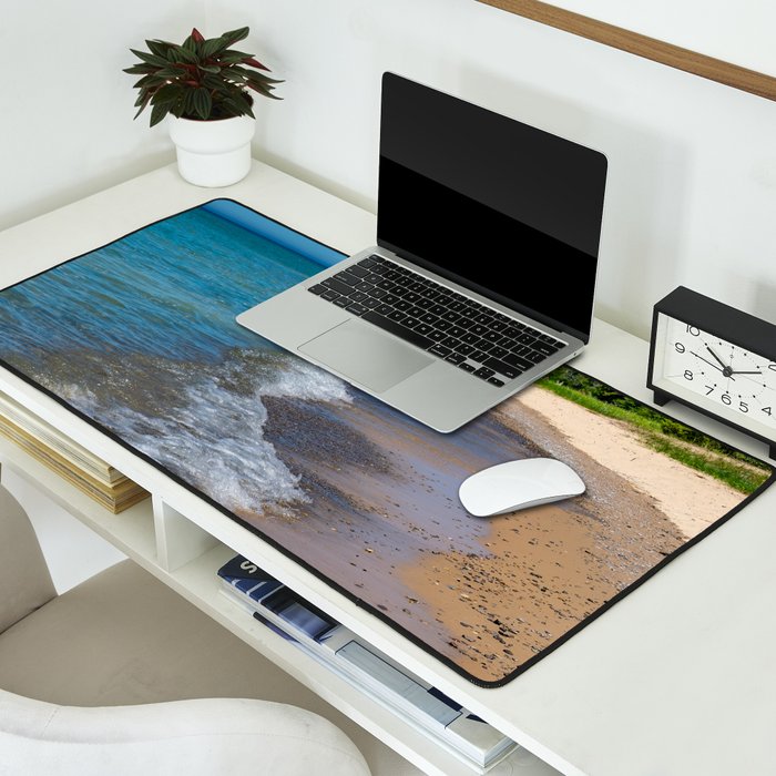 Lake Michigan Beach, Charlevoix - II Desk Mat Gallery Image 2
