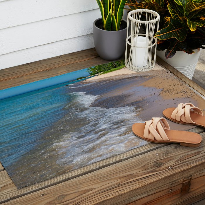 Lake Michigan Beach, Charlevoix - II Outdoor Rug Gallery Image 2