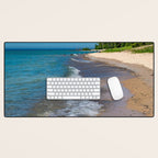Lake Michigan Beach, Charlevoix - II Desk Mat Gallery Image 1