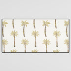 Mediterranean Palm Trees - Gold Palette Desk Mat Gallery Image 3