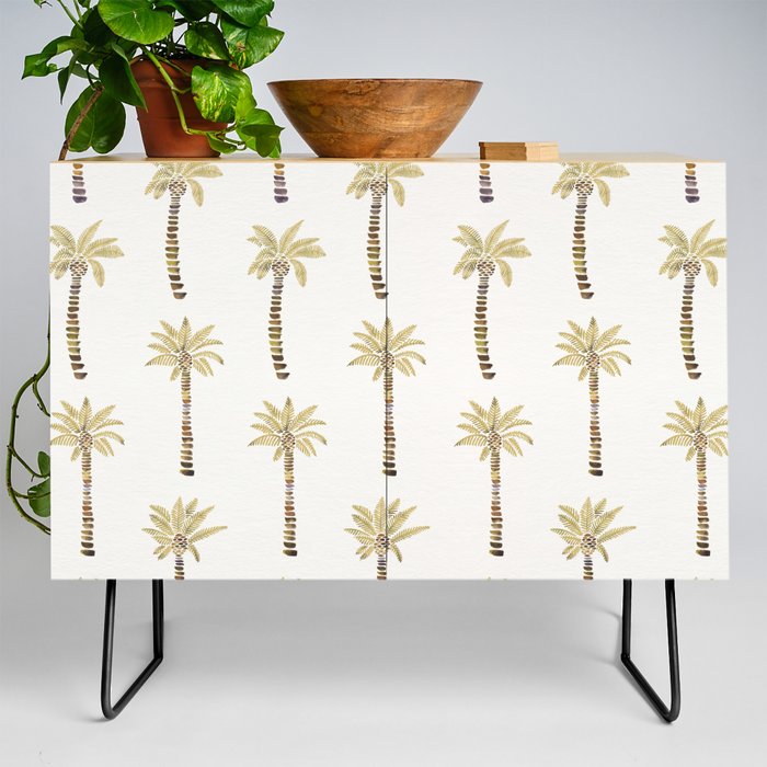 Mediterranean Palm Trees - Gold Palette Credenza Gallery Image 2