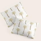 Mediterranean Palm Trees - Gold Palette Pillow Sham Gallery Image 3