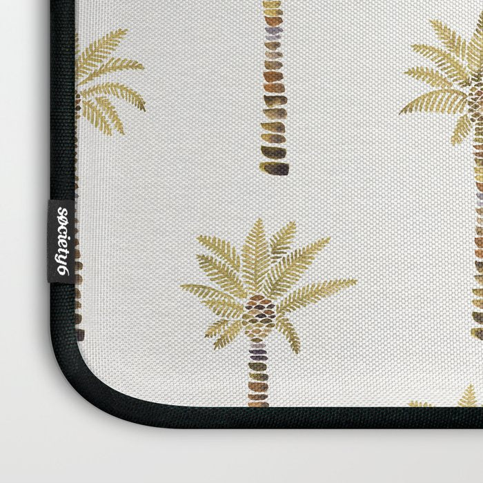 Mediterranean Palm Trees - Gold Palette Laptop Sleeve Gallery Image 3
