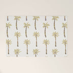 Mediterranean Palm Trees - Gold Palette Welcome Mat Gallery Image 1