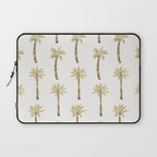 Mediterranean Palm Trees - Gold Palette Laptop Sleeve Gallery Image 1