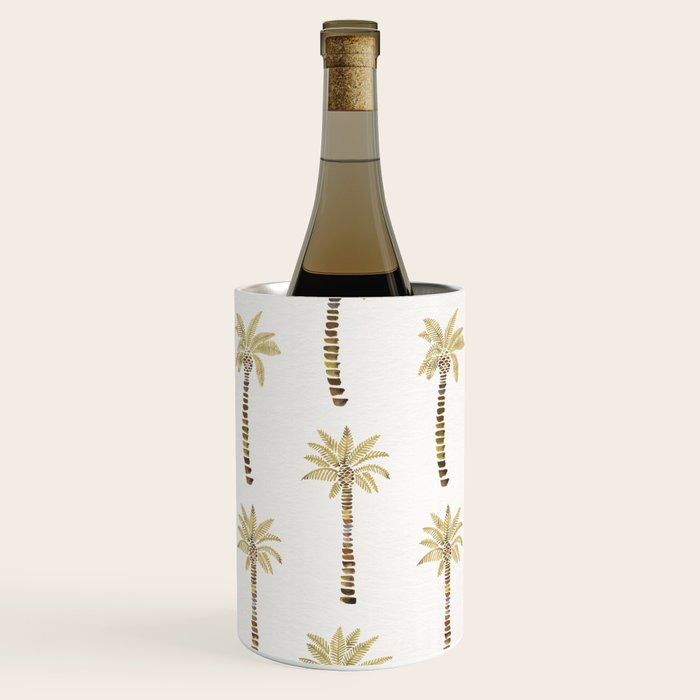 Mediterranean Palm Trees - Gold Palette Wine Chiller Gallery Image 1