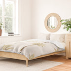Mediterranean Palm Trees - Gold Palette Duvet Cover Gallery Image 2