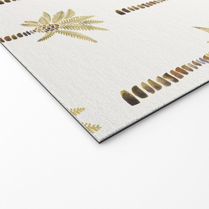 Mediterranean Palm Trees - Gold Palette Welcome Mat Gallery Image 2