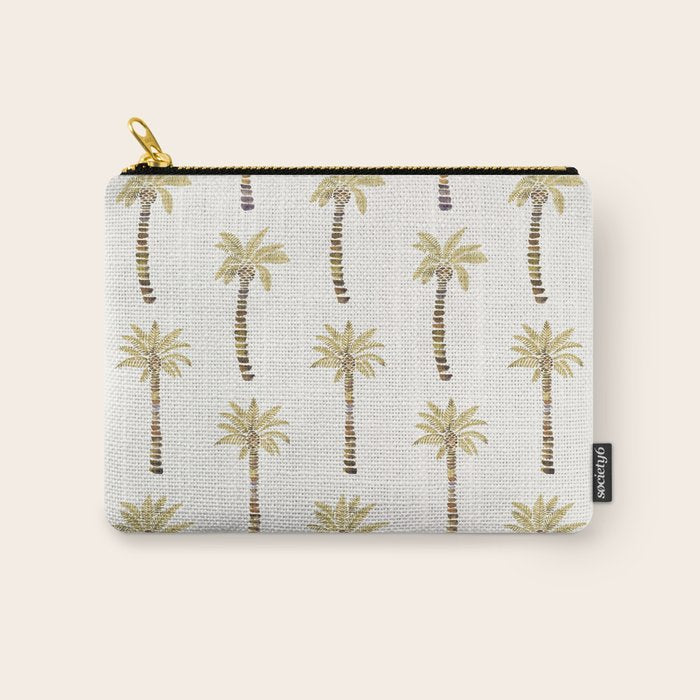 Mediterranean Palm Trees - Gold Palette Carry All Pouch Gallery Image 1