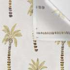 Mediterranean Palm Trees - Gold Palette Wall Tapestry Gallery Image 3