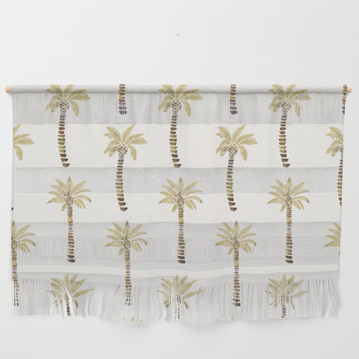 Mediterranean Palm Trees - Gold Palette Wall Hanging Gallery Image 1