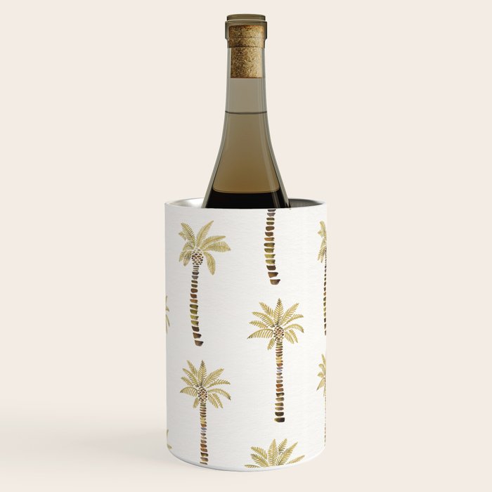 Mediterranean Palm Trees - Gold Palette Wine Chiller Gallery Image 3