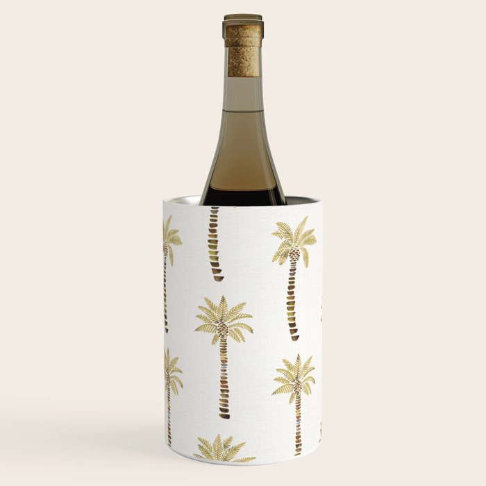Mediterranean Palm Trees - Gold Palette Wine Chiller Gallery Image 2