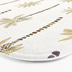 Mediterranean Palm Trees - Gold Palette Bath Mat Gallery Image 3