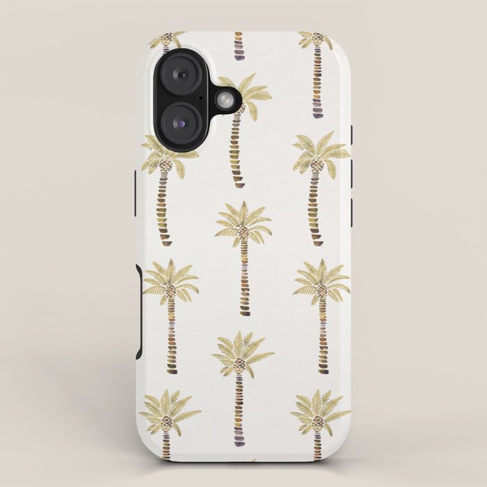 Mediterranean Palm Trees - Gold Palette iPhone Case Gallery Image 1