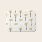 Mediterranean Palm Trees - Gold Palette Bath Mat Gallery Image 1