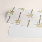 Mediterranean Palm Trees - Gold Palette Wrapping Paper Gallery Image 2