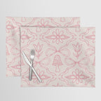 Spring Toile Print in Pink Placemat Gallery Image 1
