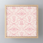 Spring Toile Print in Pink Mini Art Print Gallery Image 1